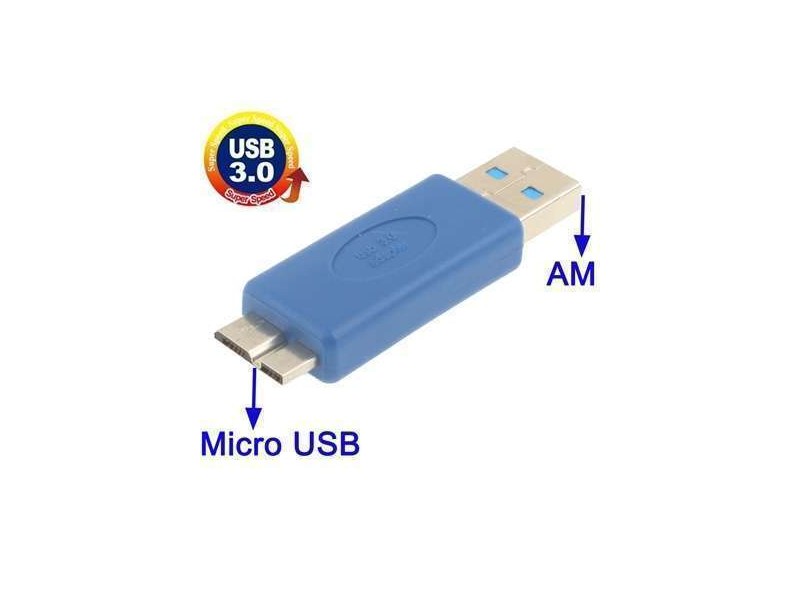 Adaptateur USB 3.0/2.0 male vers Micro USB 3.0 male