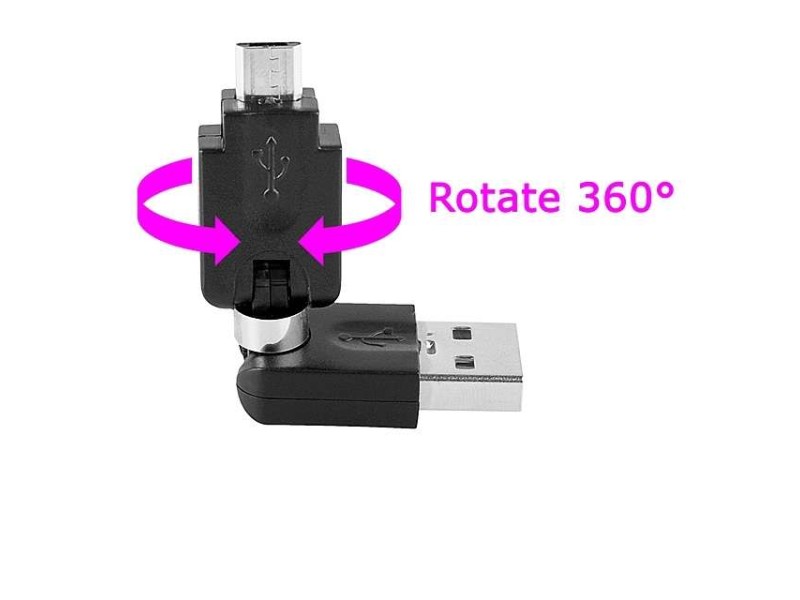 Adaptateur USB Male vers micro USB male