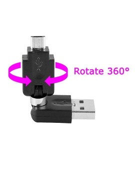 Adaptateur USB Male vers micro USB male