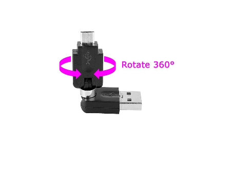 Adaptateur USB Male vers micro USB male