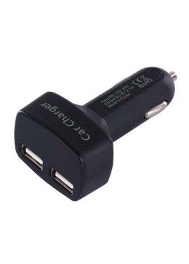 Chargeur allume cigare double USB corps long affichage température tension courant