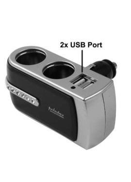 Adaptateur allume cigare double et USB double