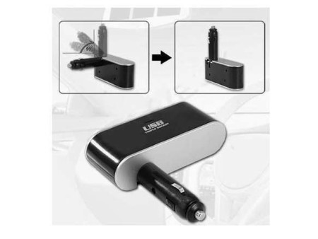 Adaptateur allume cigare triple et USB