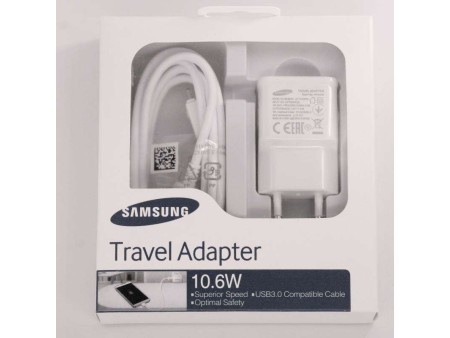 Chargeur secteur d'origine Samsung  EP-TA10EWE / ET-DQ10Y0WE pour Galaxy Note 3 sous blister