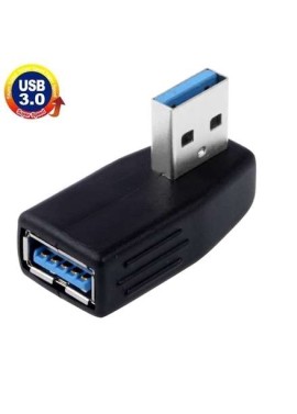 Adaptateur coudé USB 3.0 AF Femelle vers USB 3.0 AM Male