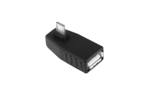 Adaptateur coudé Micro USB Male vers USB 2.0 AF OTG