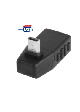 Adaptateur coudé à 90° mini USB Male vers USB 2.0 AF