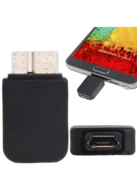 Adaptateur noir Micro USB 2.0 vers Micro USB 3.0