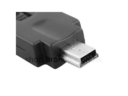 Adaptateur rotatif 360° USB A male vers mini USB B male