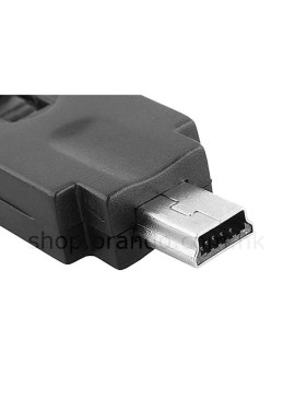 Adaptateur rotatif 360° USB A male vers mini USB B male