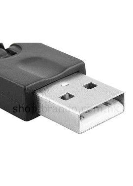 Adaptateur rotatif 360° USB A male vers mini USB B male