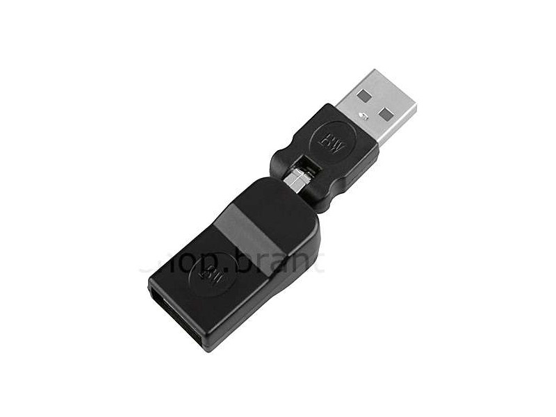 Adaptateur rotatif 360° USB A male vers USB B femelle