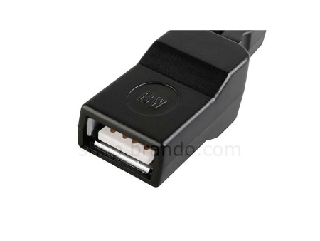 Adaptateur rotatif 360° USB A male vers USB B femelle